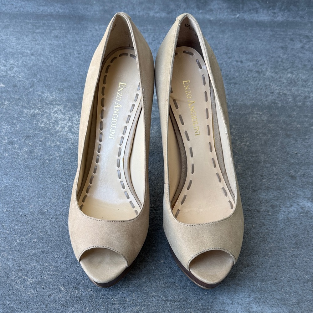 Enzo Angiolini tan leather heels size 5.5 purchased from Nordstrom